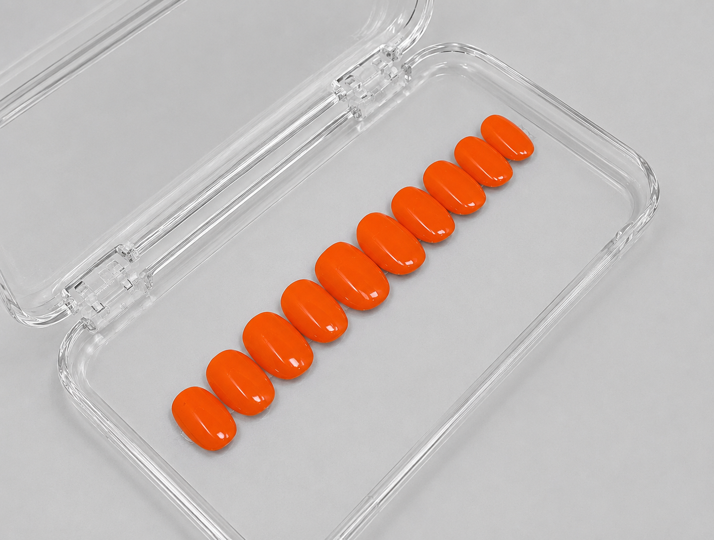 Orange Crush (RTS) - Orange Luxury Soft Gel Press-On Nails Set