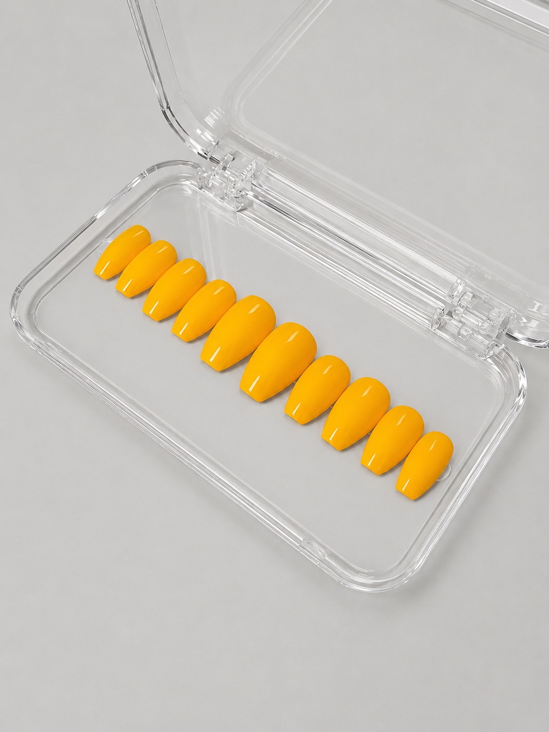 Sunshine (RTS) - Yellow Luxury Soft Gel Press-On Nails Set