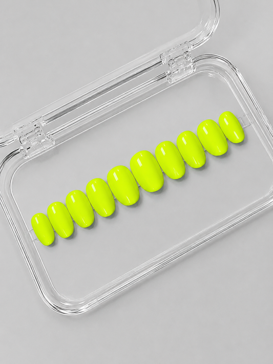Lemon Juice (MTO) - Lemon Lime Luxury Soft Gel Press-On Nails Set