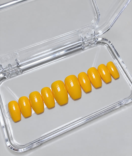 Sunshine (MTO) - Yellow Luxury Soft Gel Press-On Nails Set